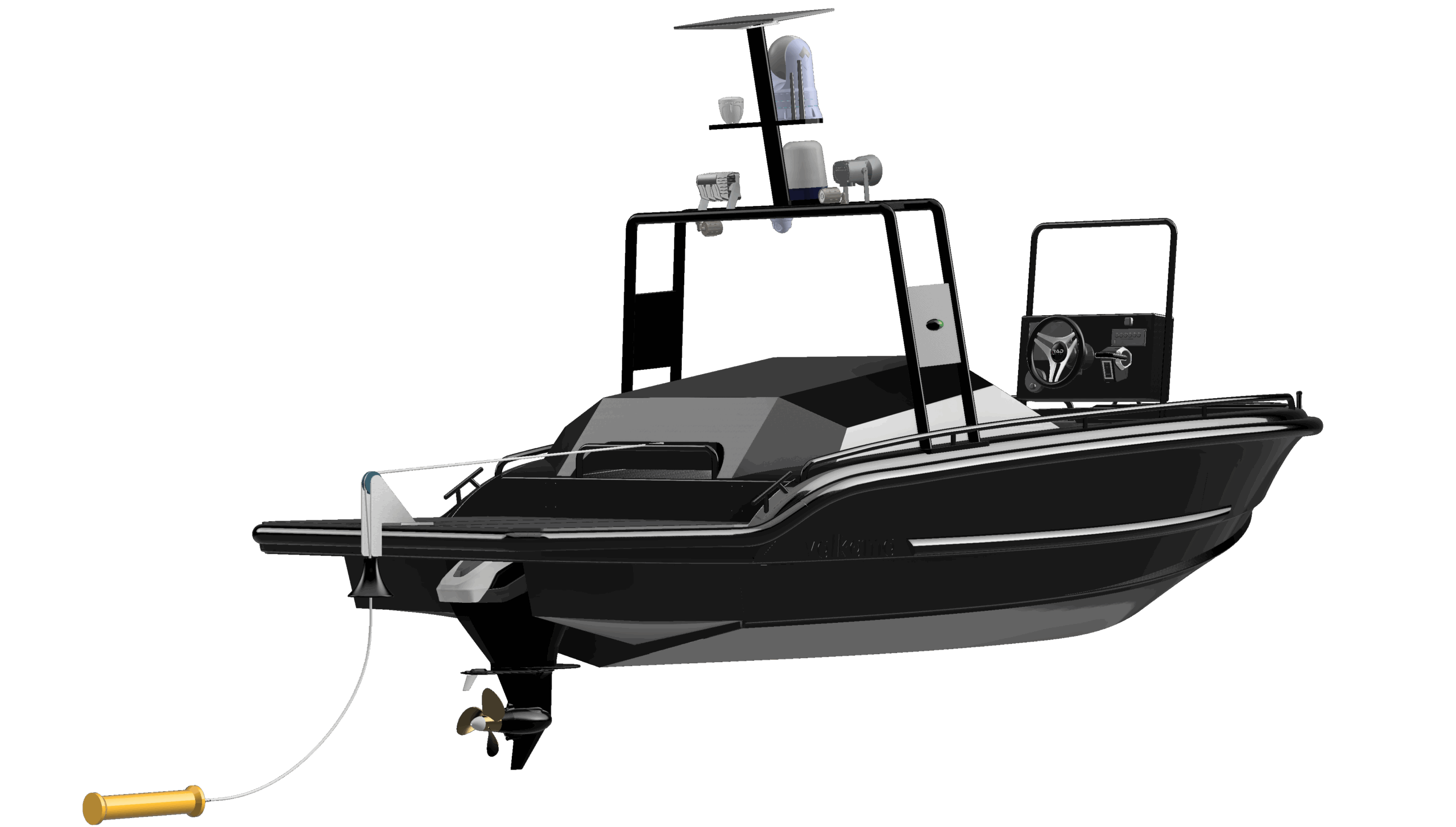 Rear diagonal cover on